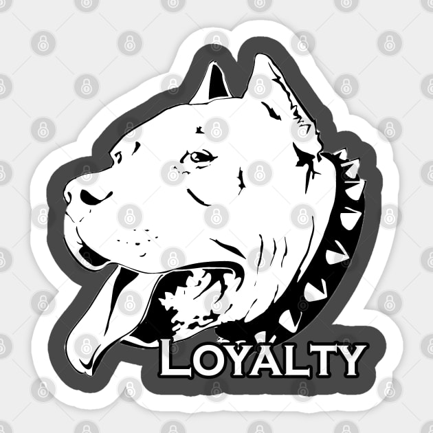 Loyalty Pitbull Sticker by shanestillz